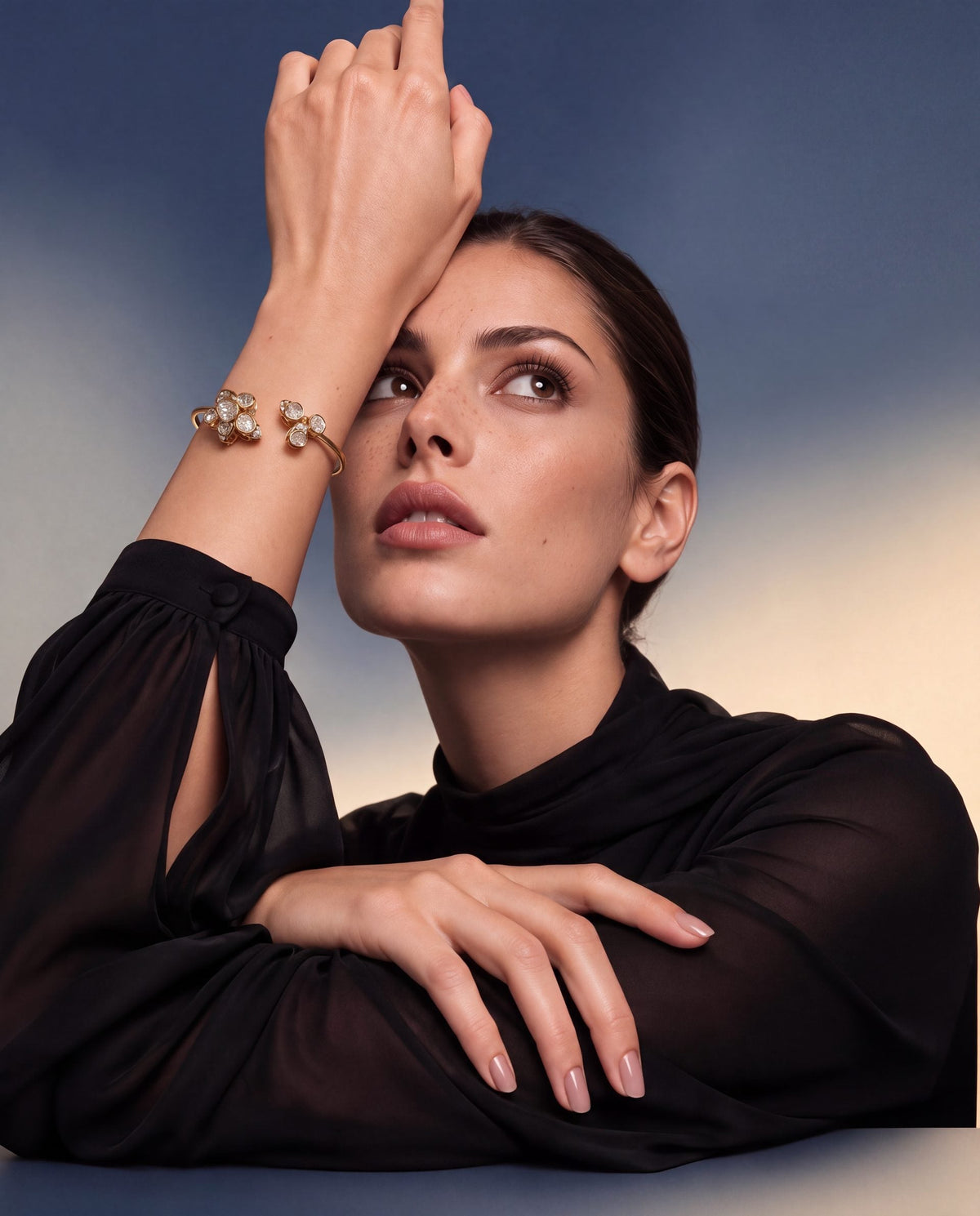 Amara Polki And Diamond Loose Bracelet