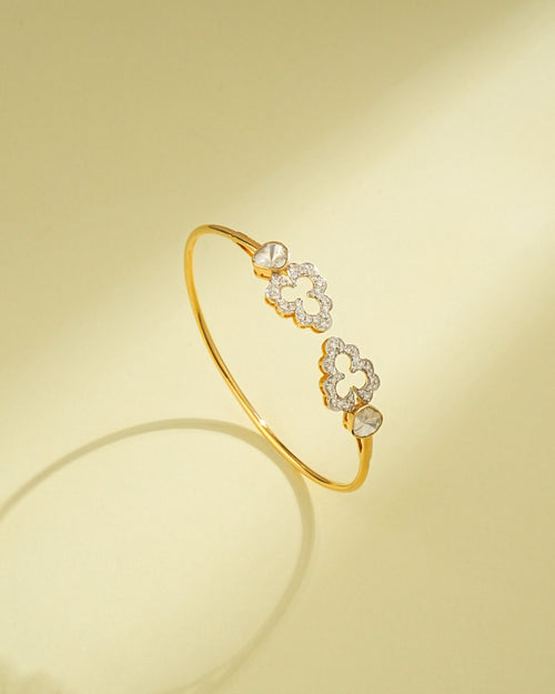 Kyra Polki And Diamond Loose Bracelet