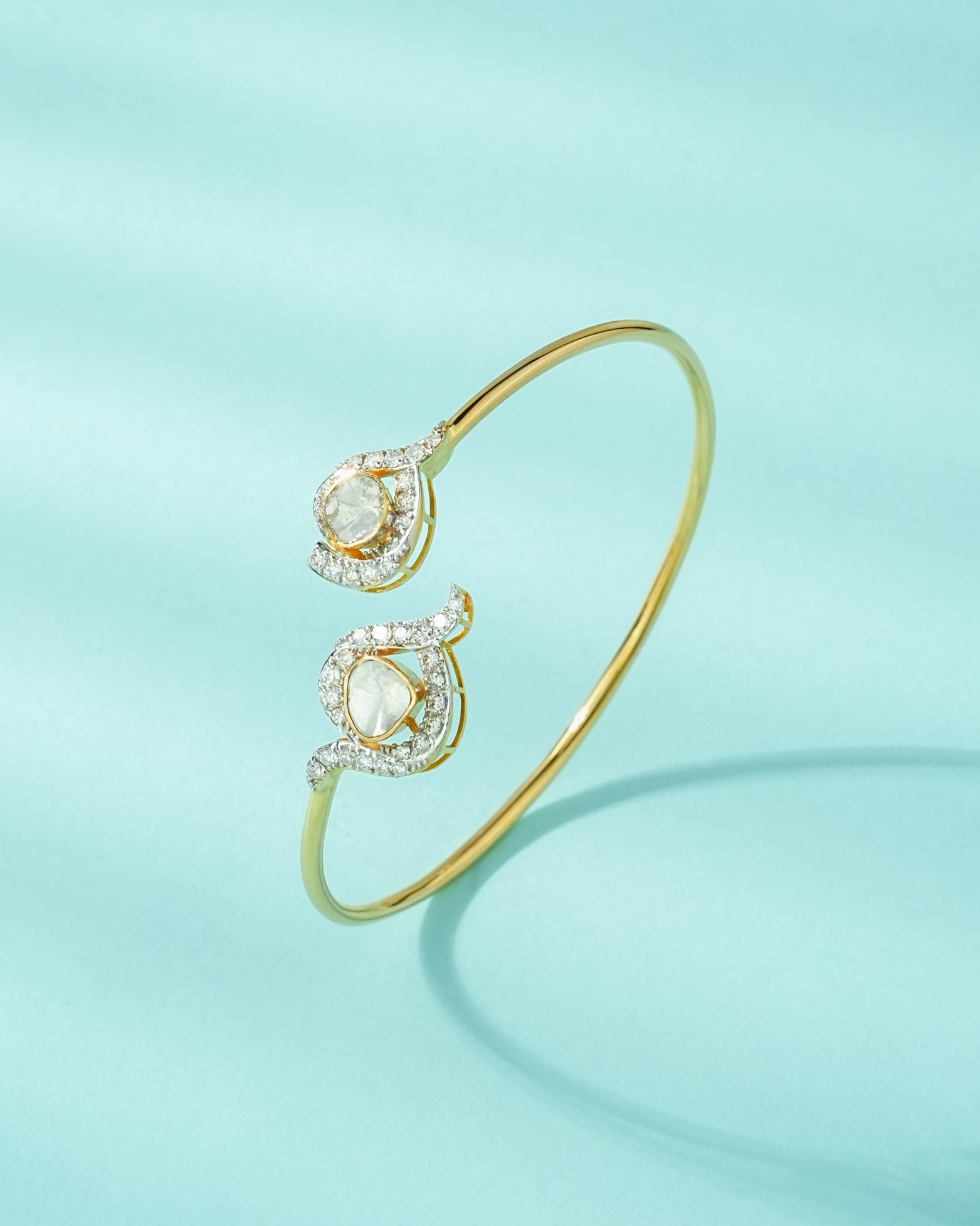 Zara Polki And Diamond Bangle