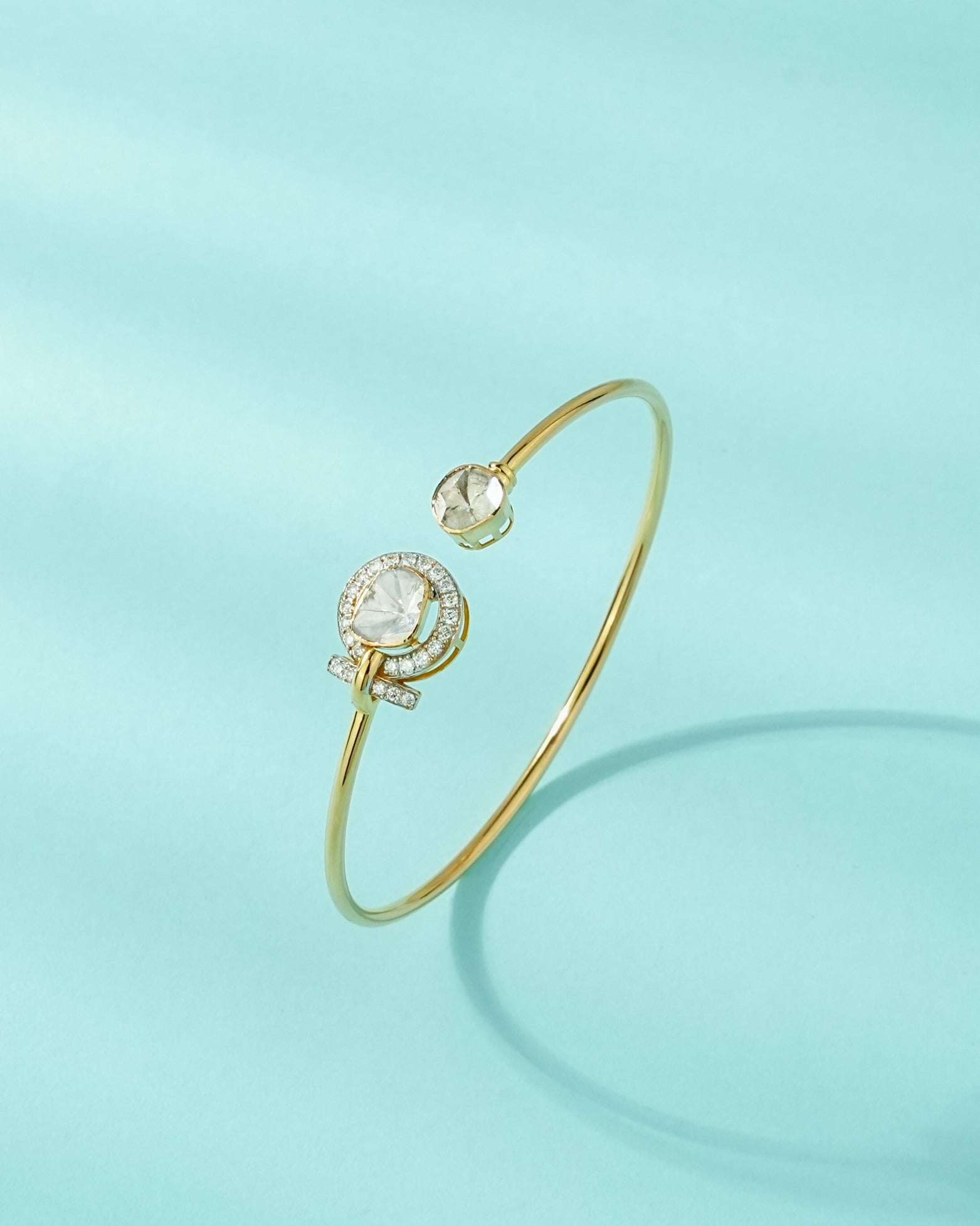 Vanya Polki And Diamond Loose Bracelet