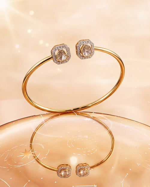 Aarika Polki And Diamond Bracelet