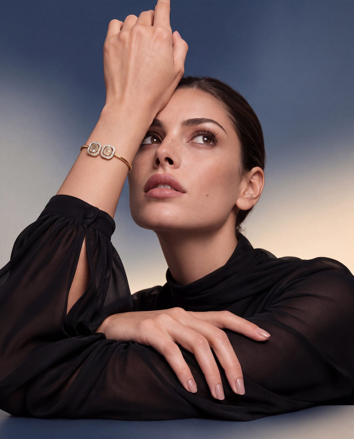 Aarika Polki And Diamond Bracelet