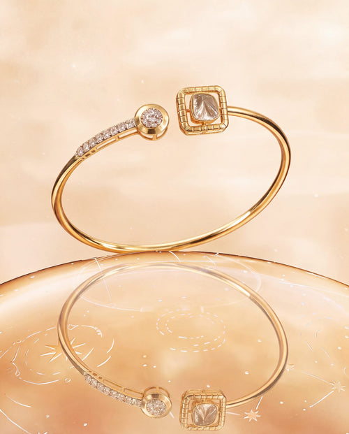 Zoya Polki And Diamond Loose Bracelet