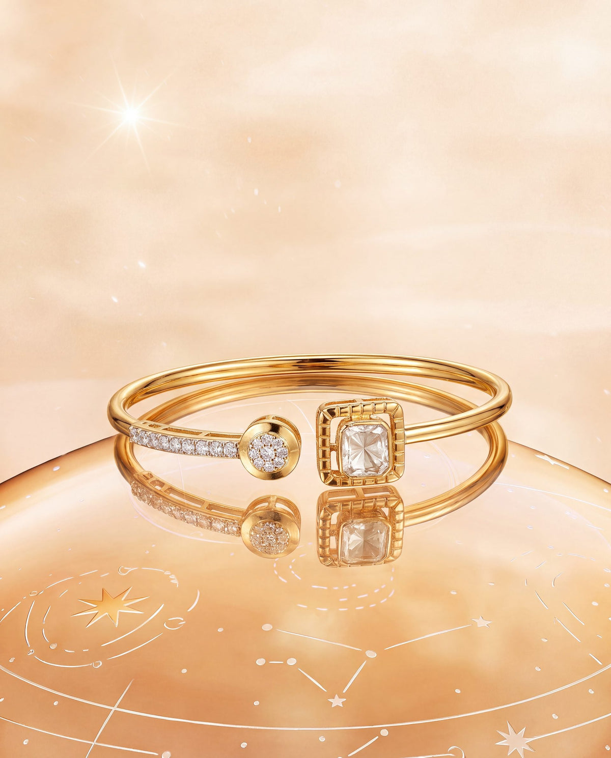 Avisha Polki And Diamond Bracelet