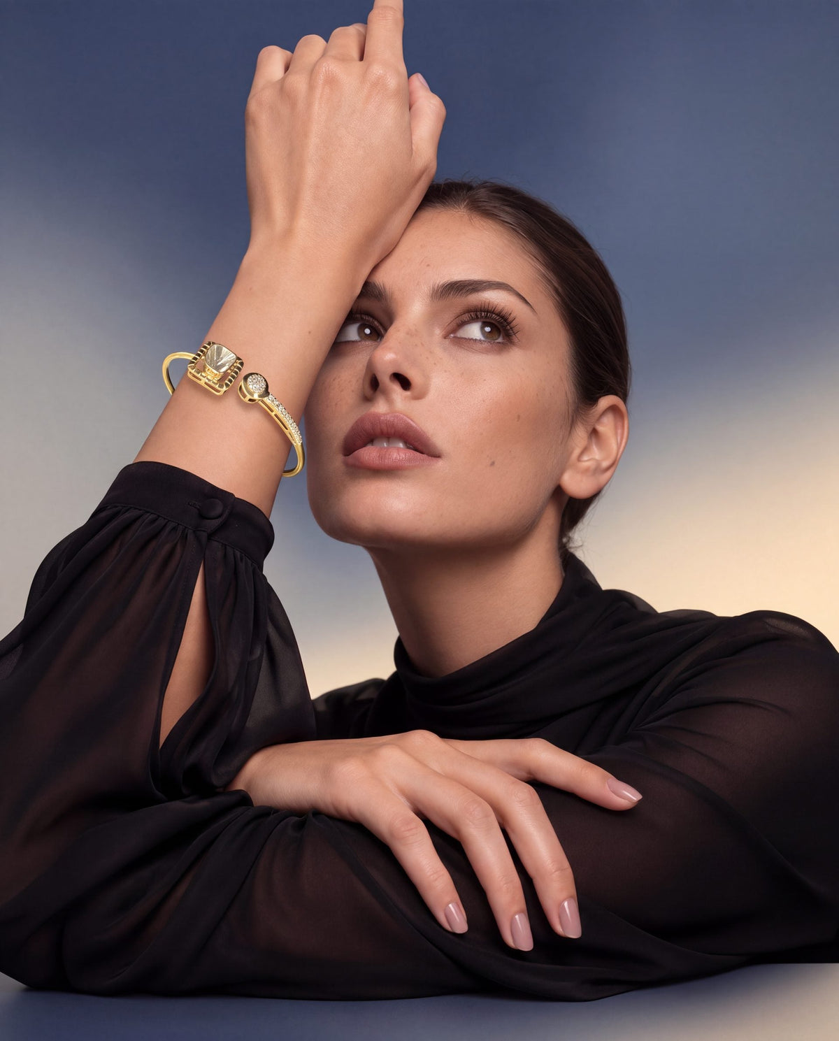 Ayesha Polki And Diamond Bracelet