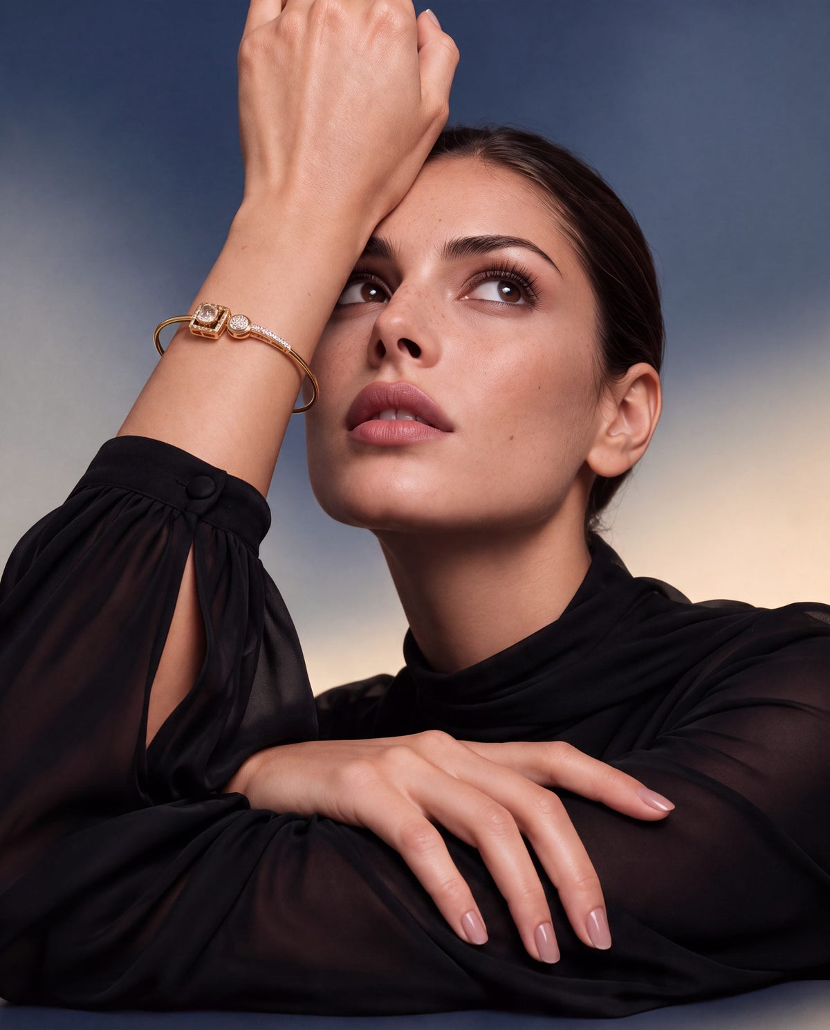 Ayesha Polki And Diamond Bracelet