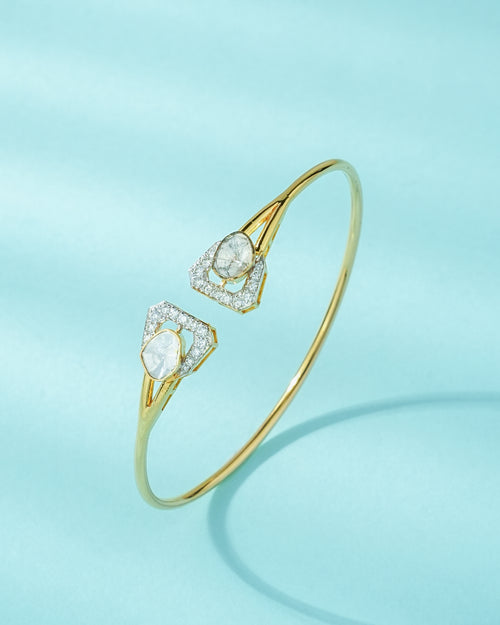 Rhea Polki And Diamond Loose Bracelet