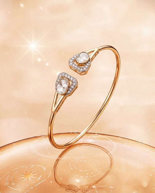 Rhea Polki And Diamond Loose Bracelet