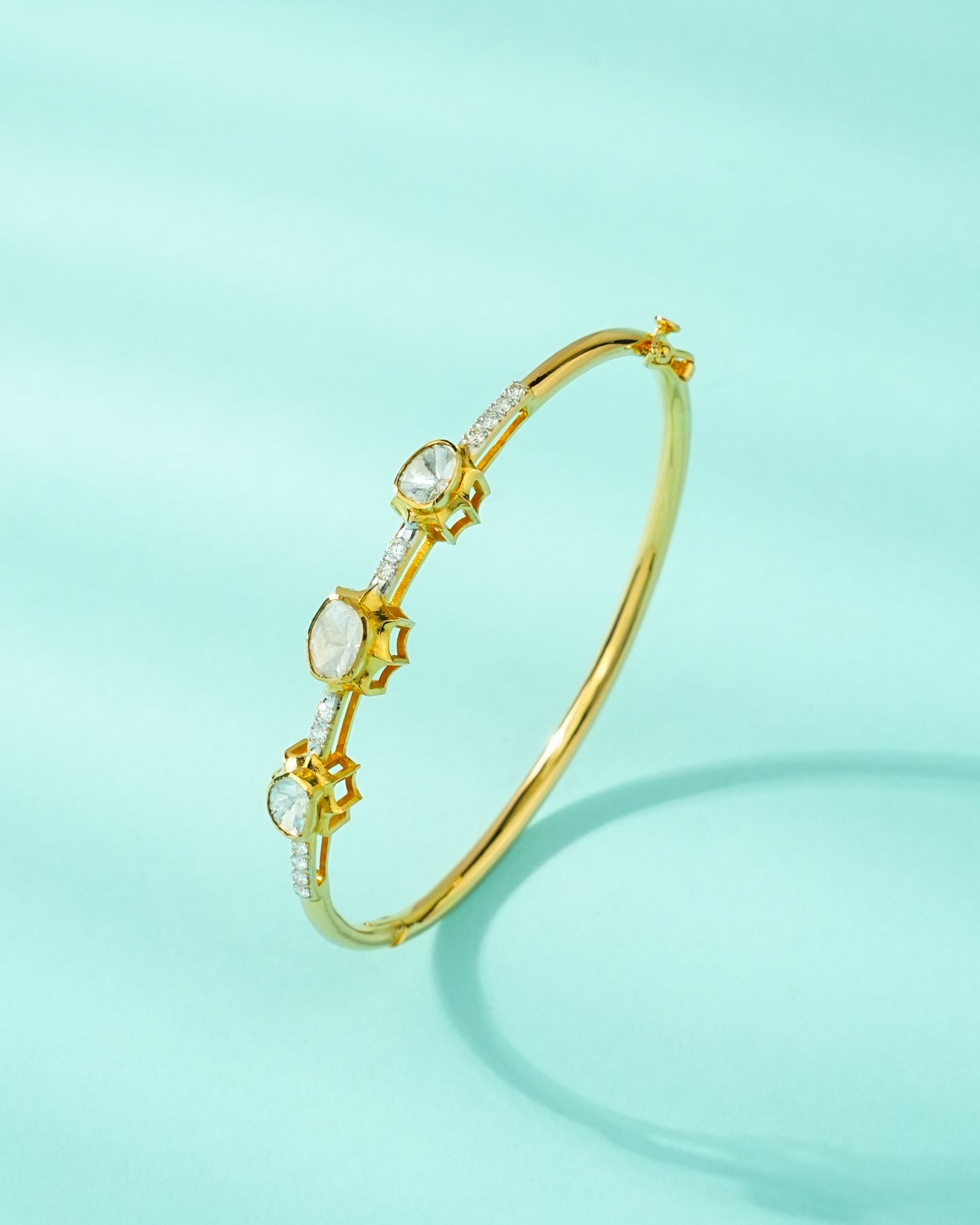 Samiksha Polki And Diamond Loose Bracelet