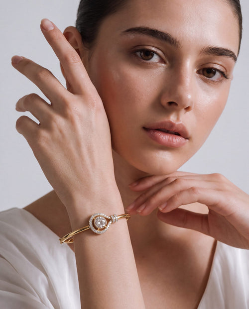 Viddhi Polki And Diamond Loose Bracelet