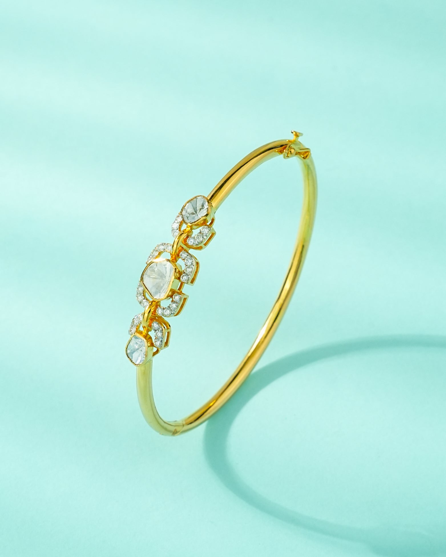 Lavina Polki And Diamond Loose Bracelet