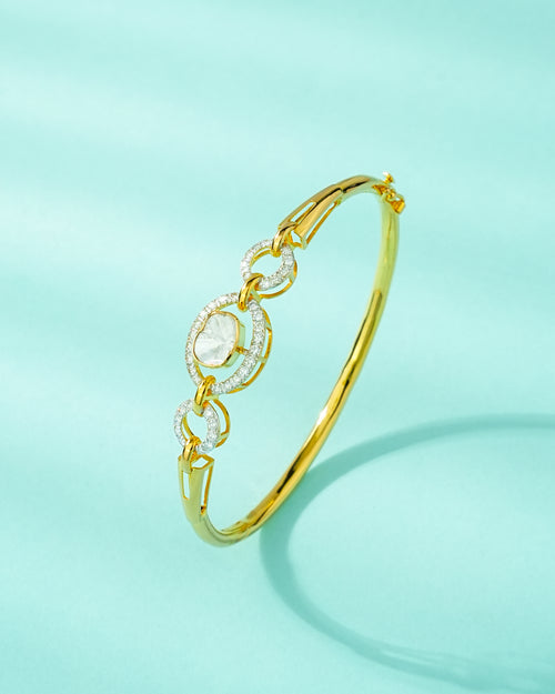 Shaheen Polki And Diamond Loose Bracelet