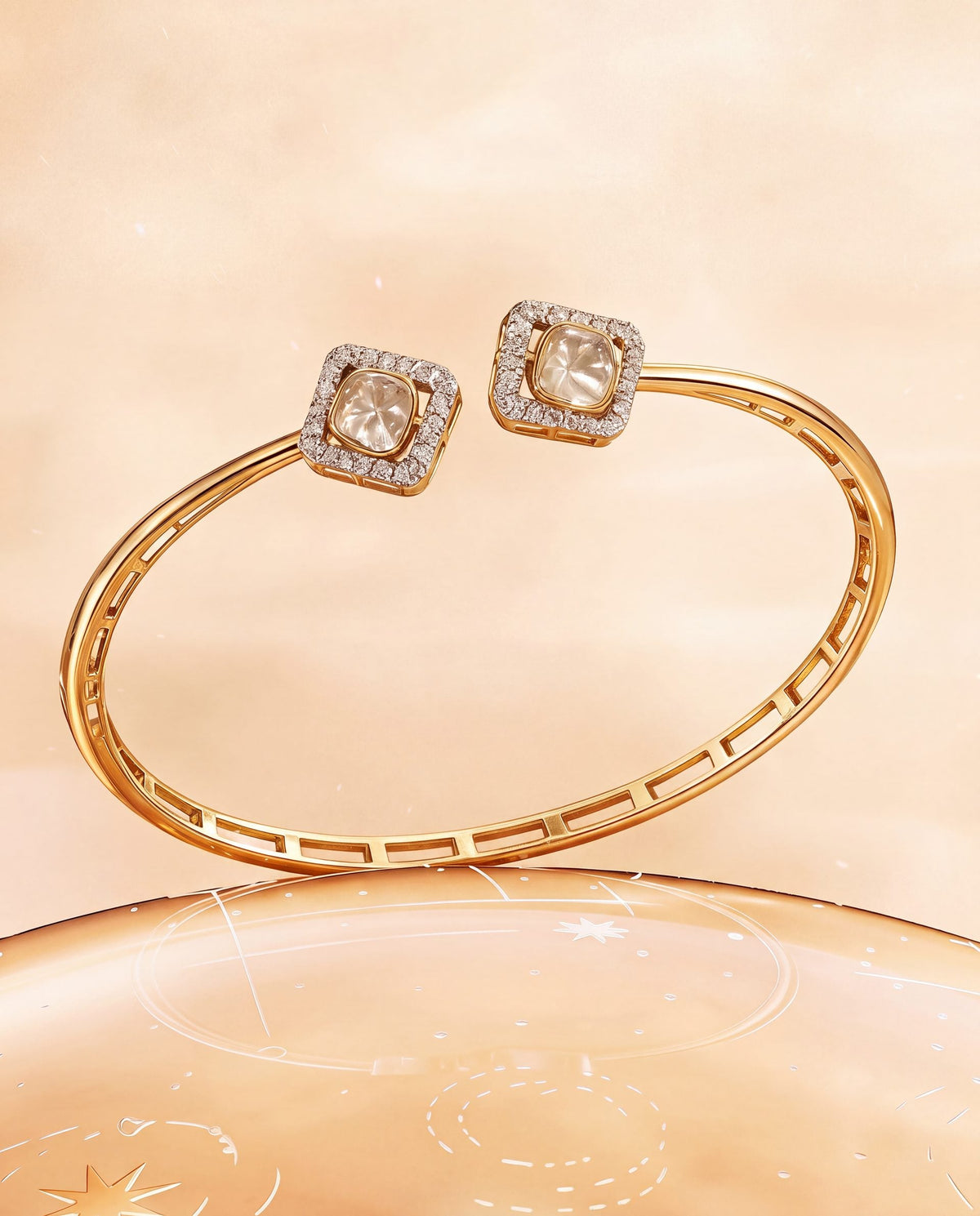 Baani Polki And Diamond Bracelet