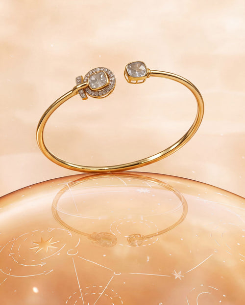 Anagha Polki And Diamond Bangle