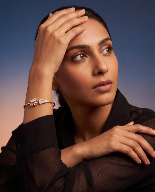 Sophia Polki And Diamond Bangle