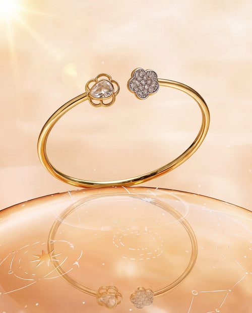Akruti Polki And Diamond Bangle