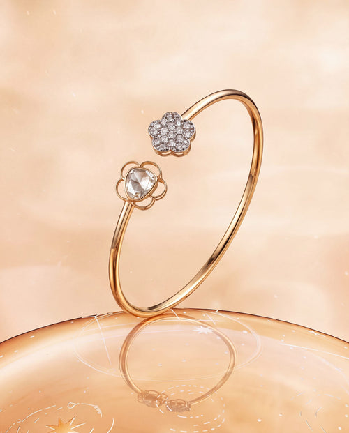 Mahika Polki And Diamond Bangle