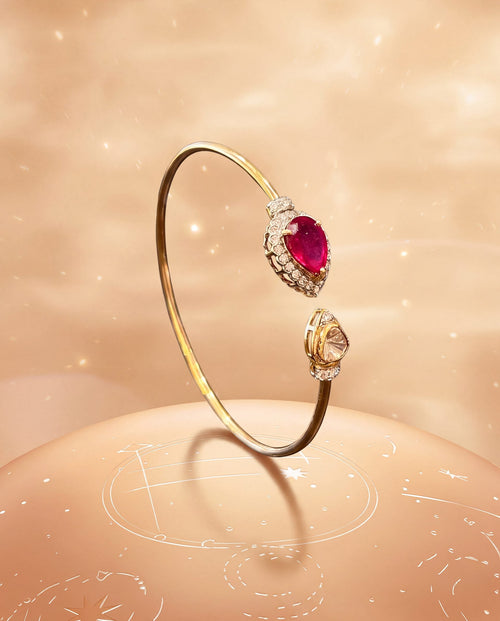 Sania Polki And Diamond Bangle