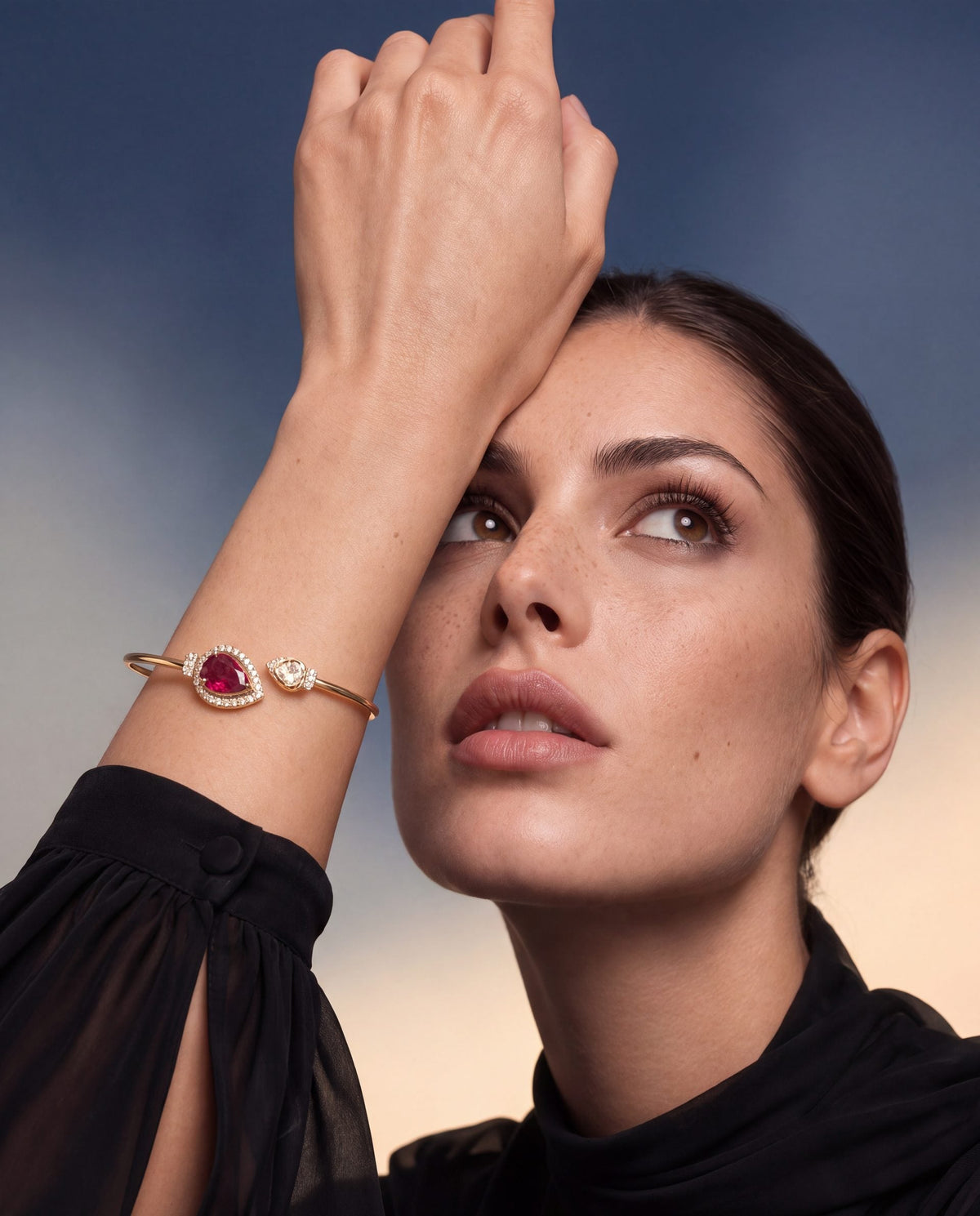 Sania Polki And Diamond Bangle