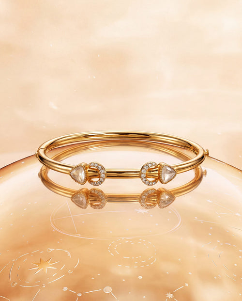 Latika Polki And Diamond Bangle