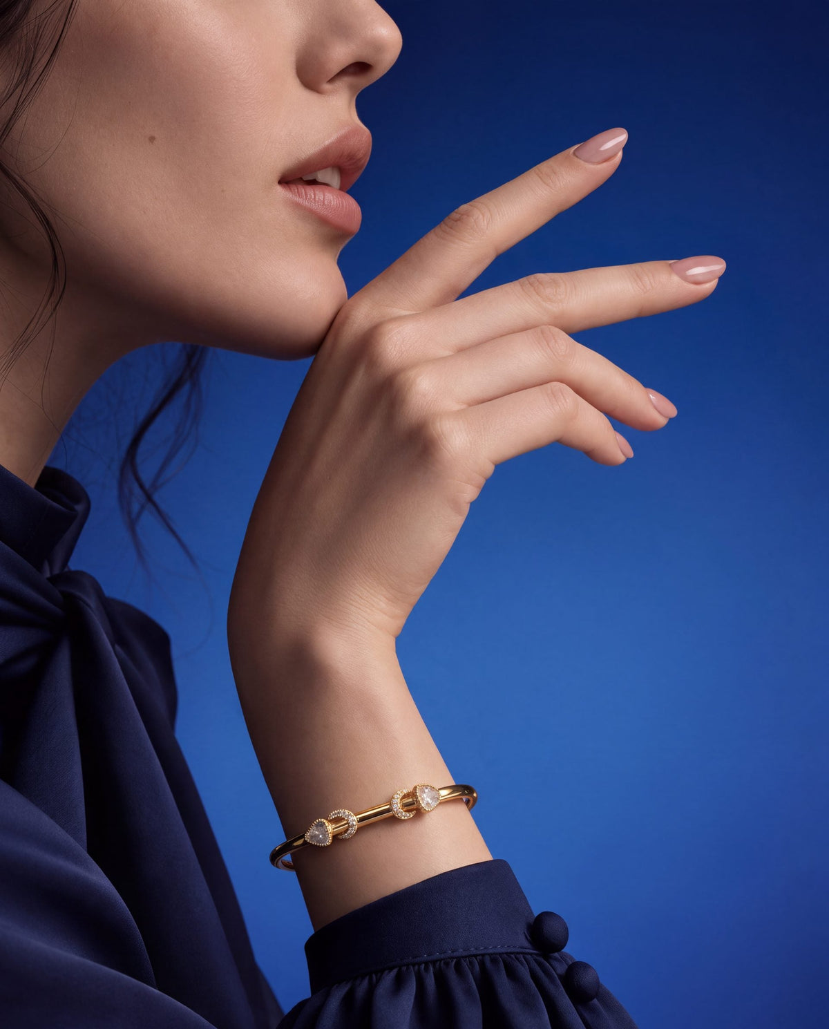 Latika Polki And Diamond Bangle