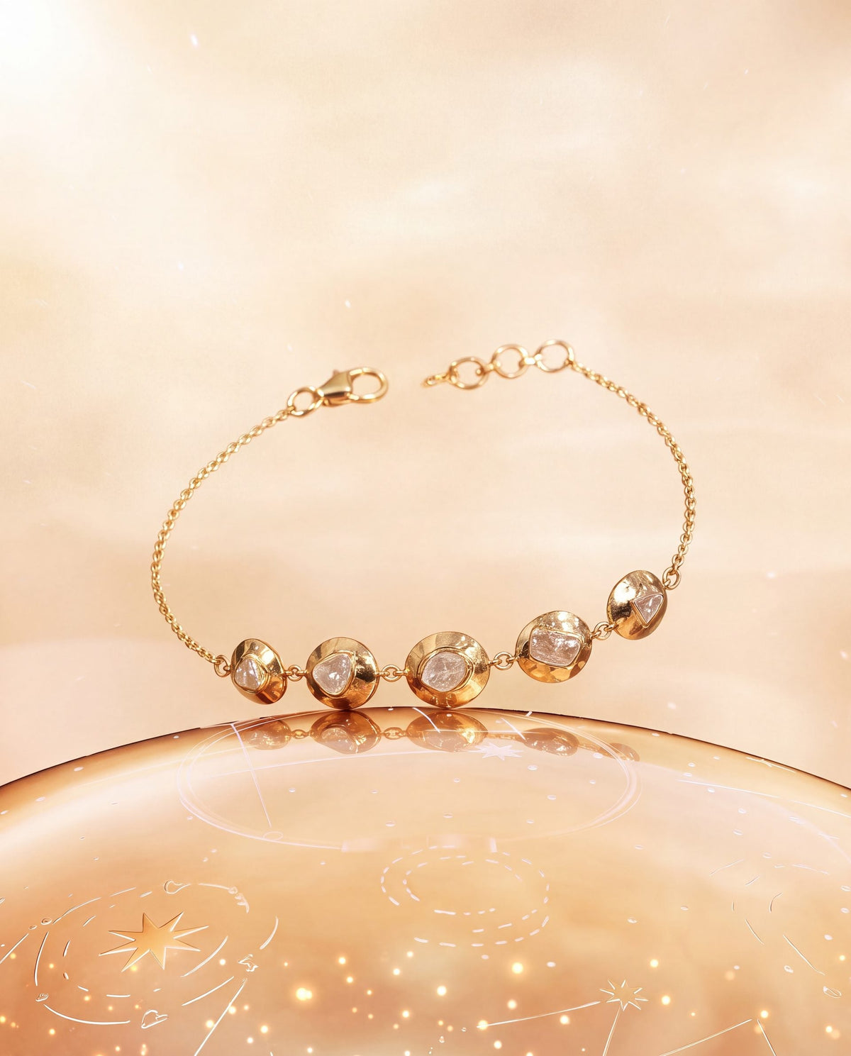 Rohini Polki Loose Bracelet
