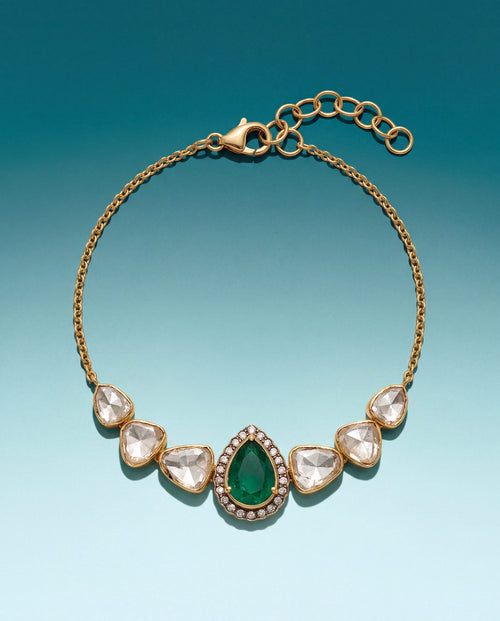 Vilina Polki And Diamond Loose Bracelet