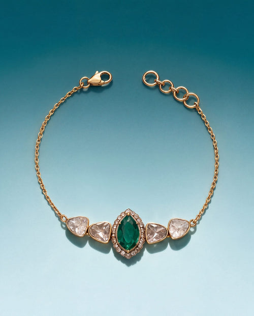 Vilina Polki And Diamond Loose Bracelet