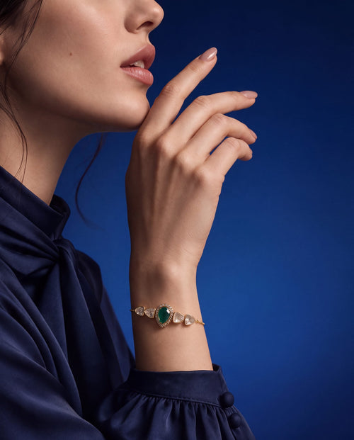 Vilina Polki And Diamond Loose Bracelet