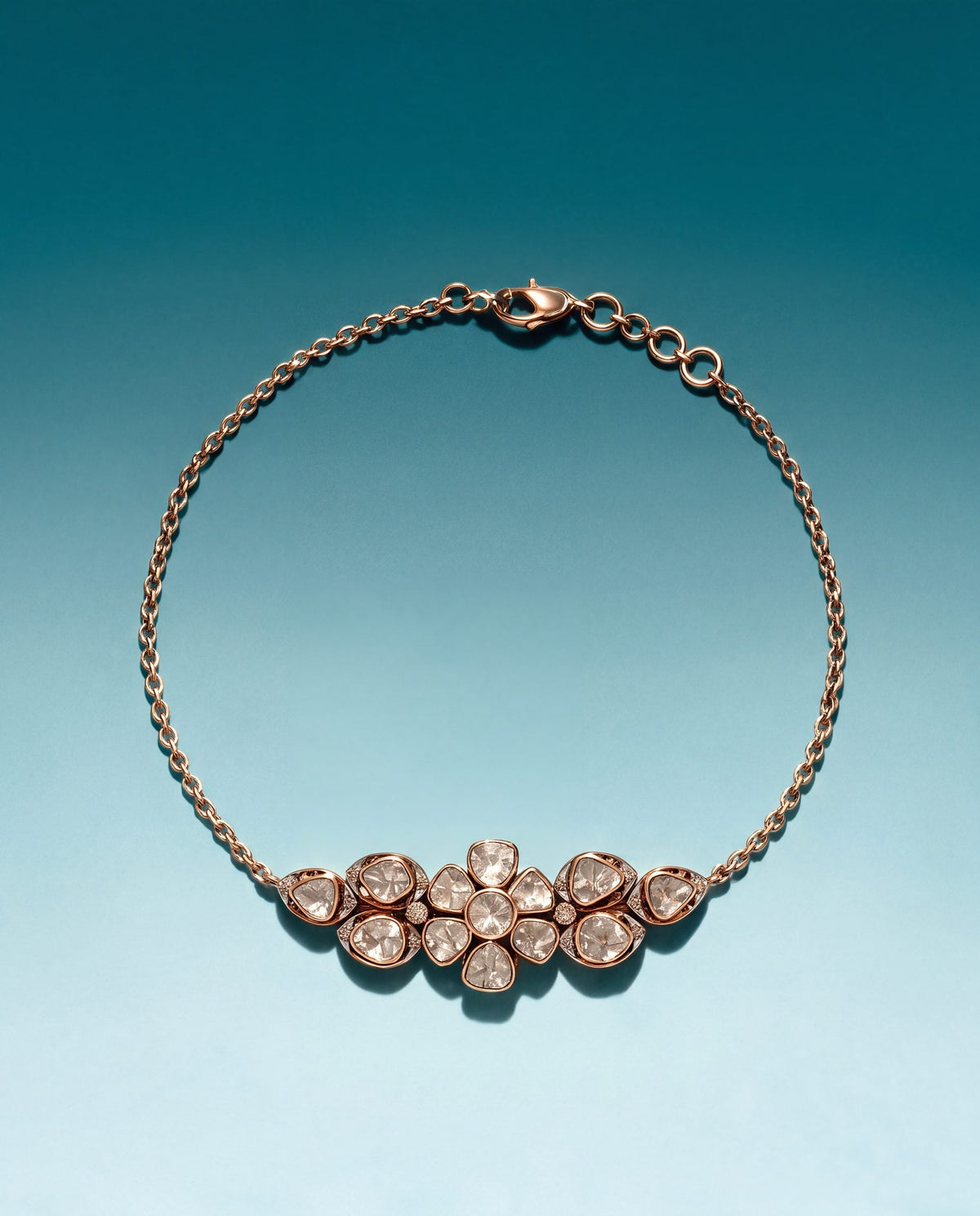 Sheetal Polki And Diamond Loose Bracelet