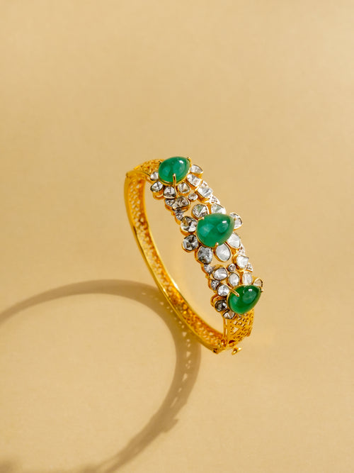 Azalea Polki And Diamond Bangle