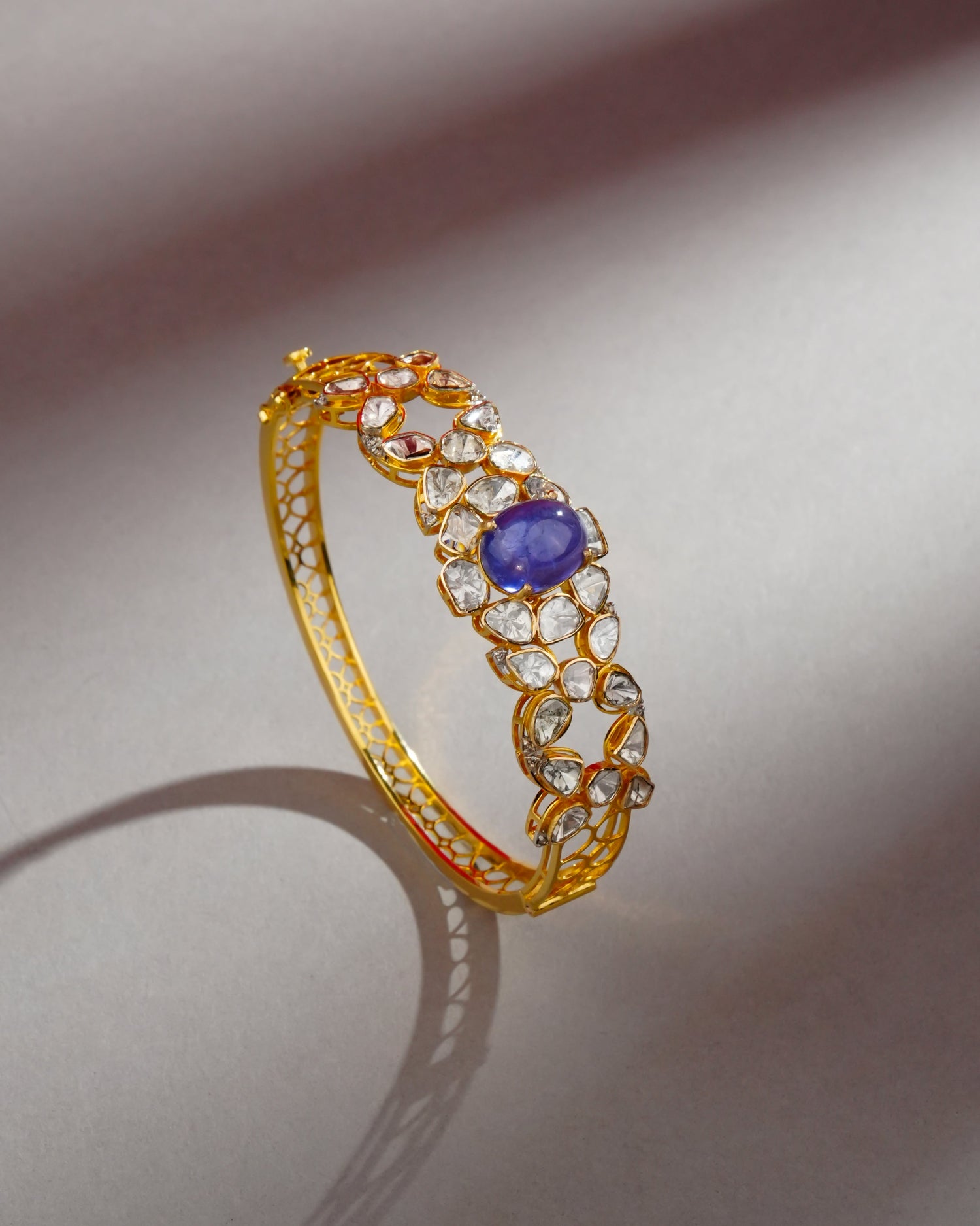 Arzu Polki And Diamond Bangle