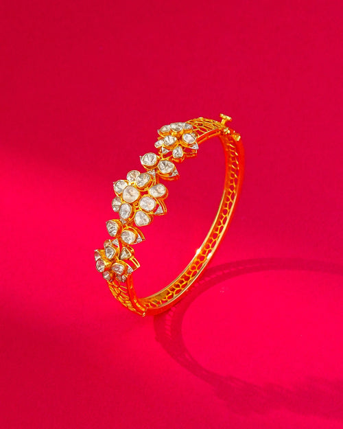 Rakshita Polki And Diamond Bangle