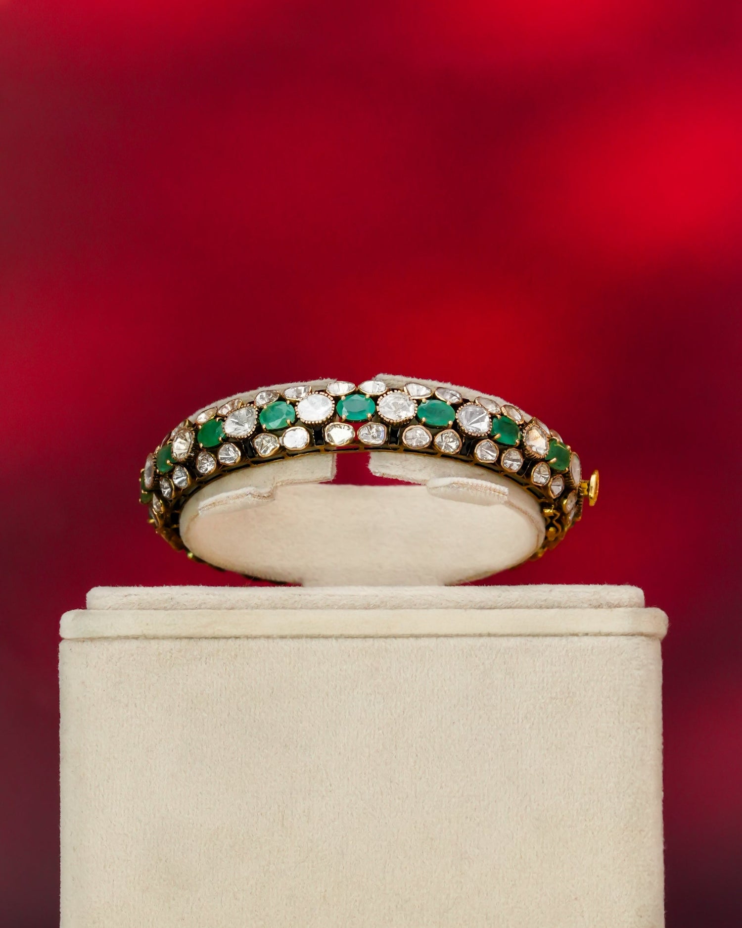 Naira Polki And Diamond Bangle