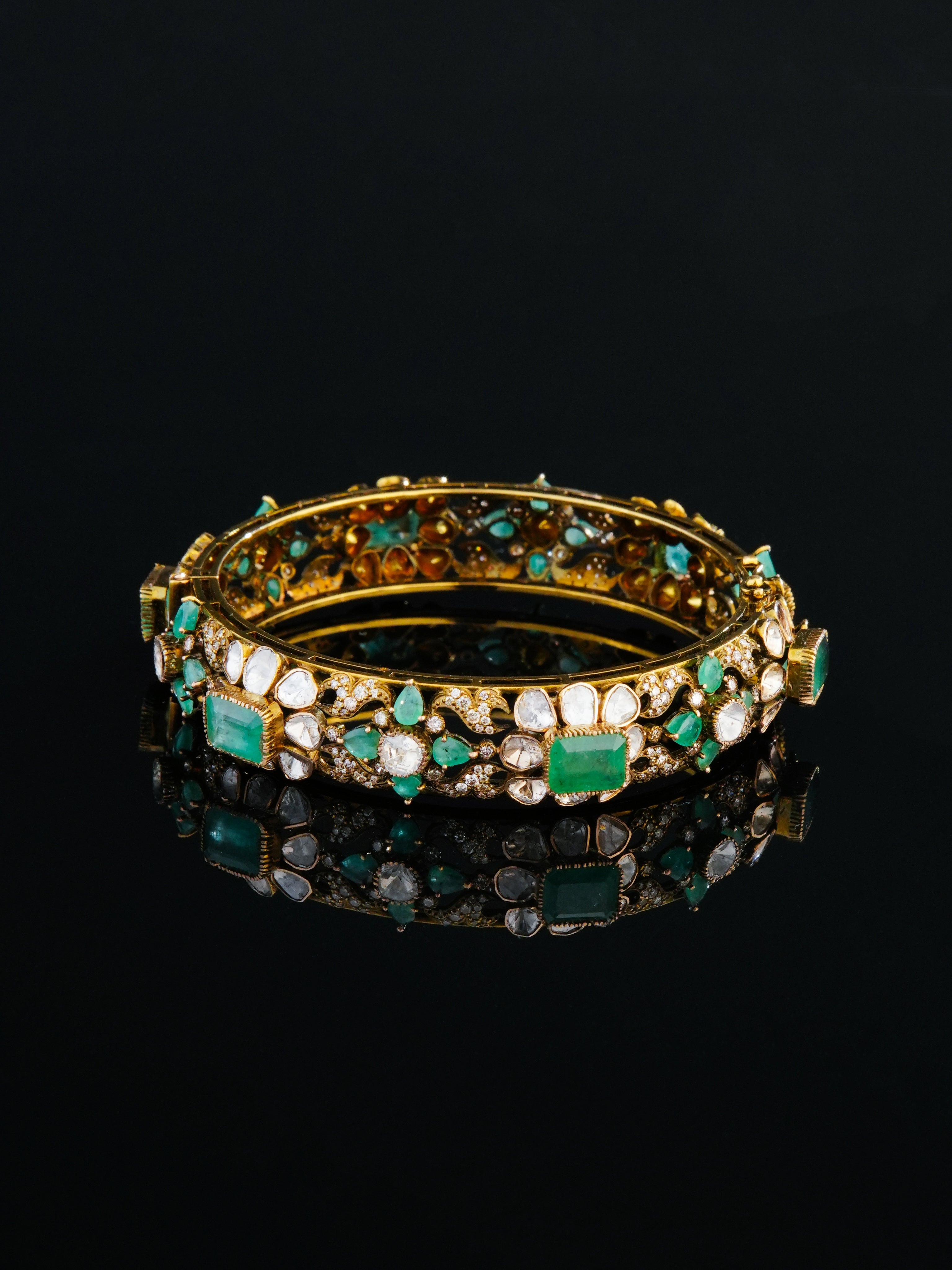Ayati Polki And Diamond Bangle - NO ORDERS