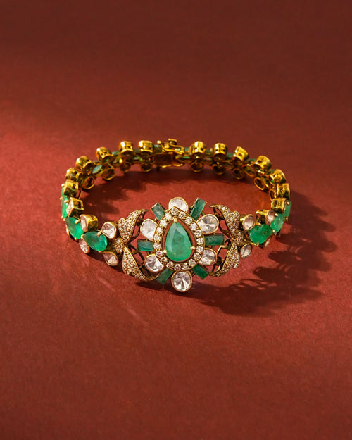 Rachel Polki And Diamond Loose Bracelet