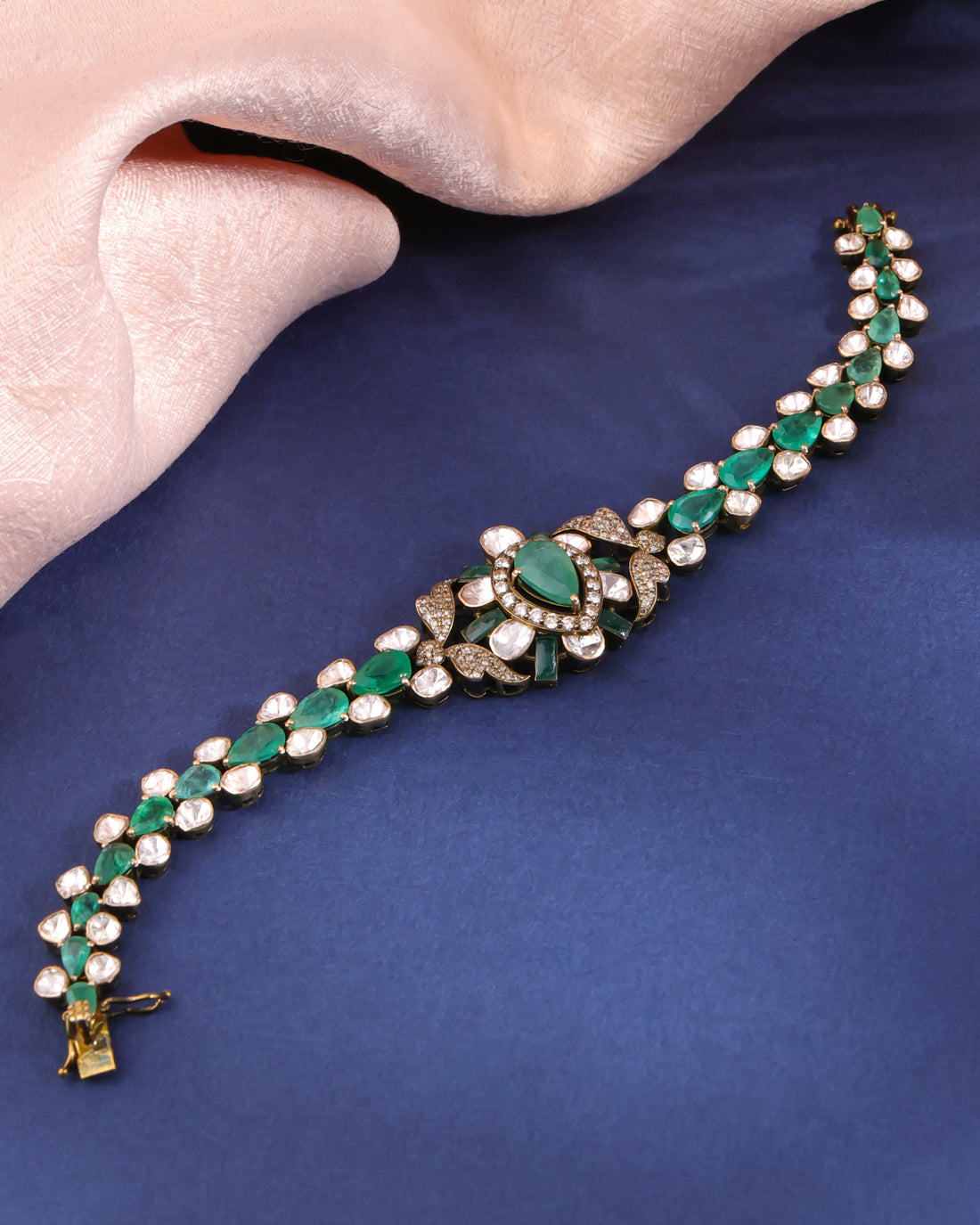 Rachel Polki And Diamond Loose Bracelet