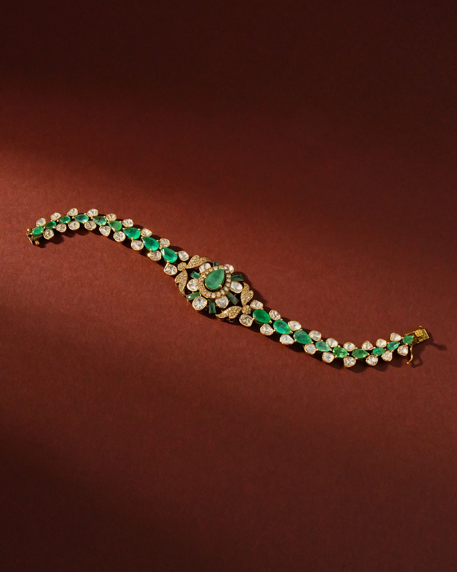 Rachel Polki And Diamond Loose Bracelet
