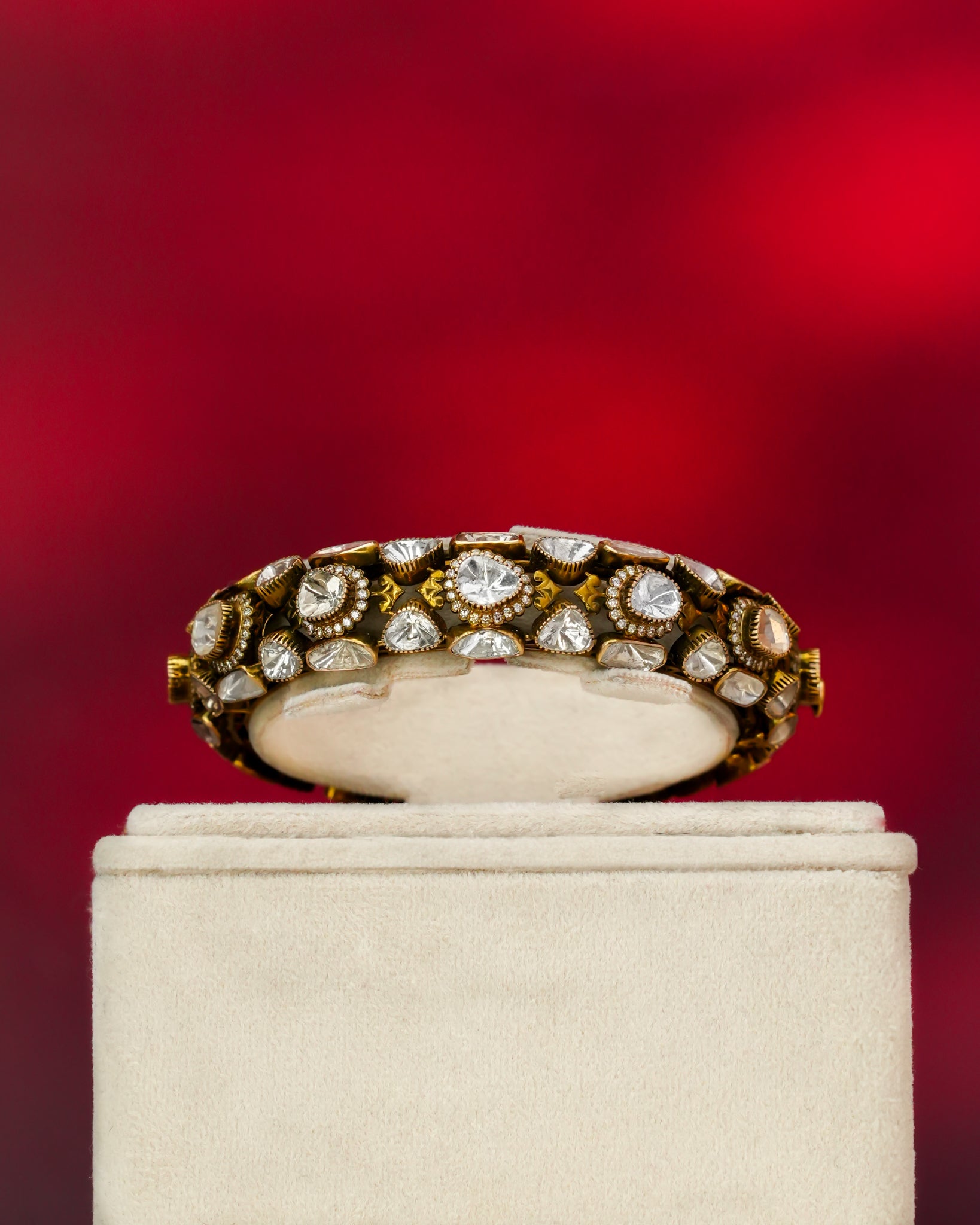 Cyrilla Polki And Diamond Bangle