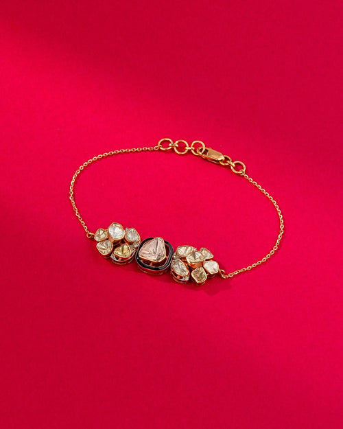 Meena Polki And Diamond Loose Bracelet