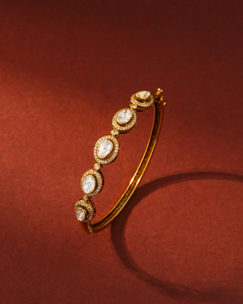 Tyra Polki And Diamond Bangle