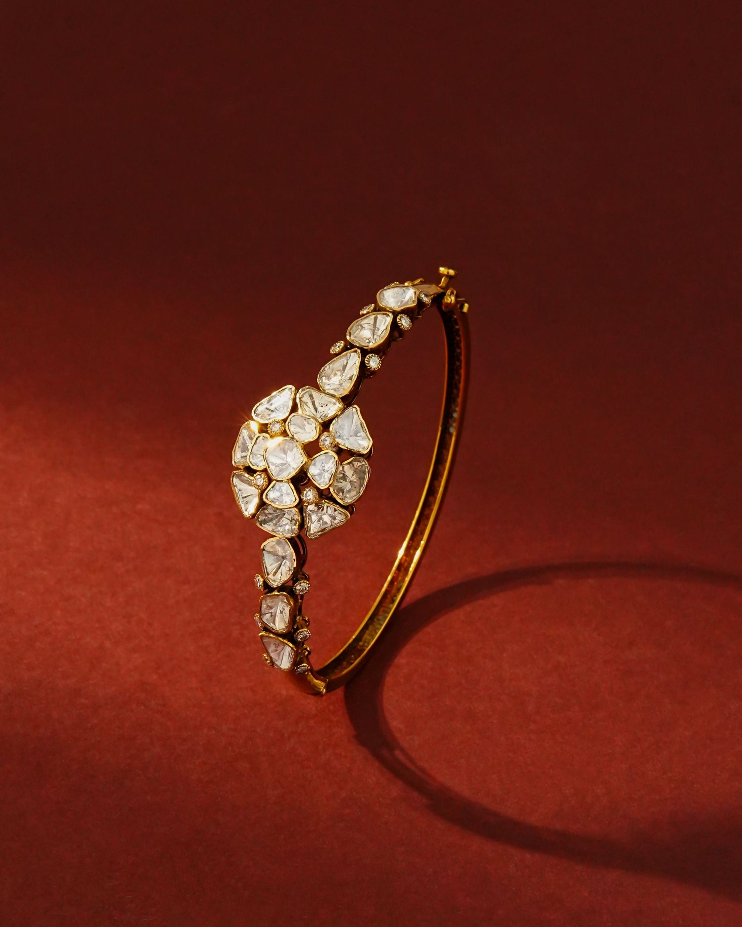 Bhanavi Polki And Diamond Bangle