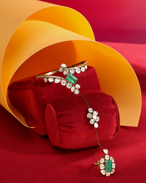 Bhavi Polki And Diamond Hathphool