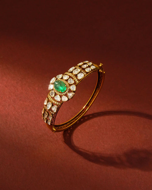 Bhumika Polki And Diamond Bangle