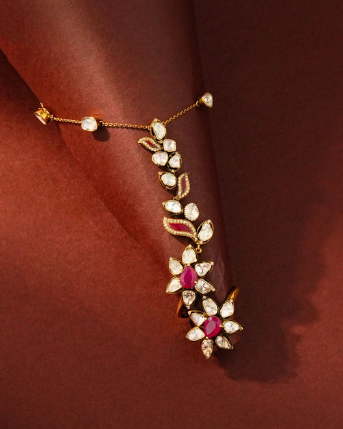 Dhakshinya Polki And Diamond Hathphool
