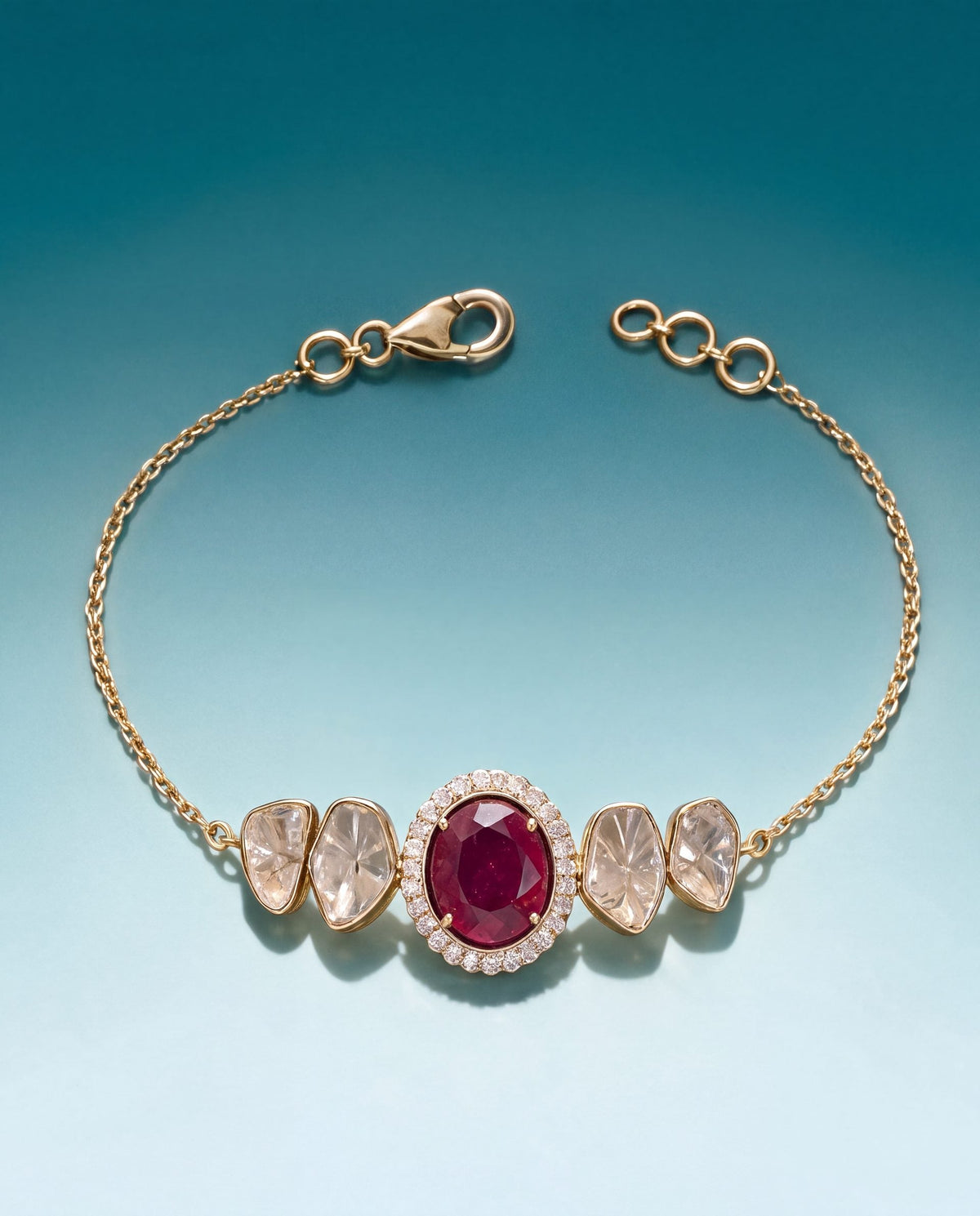 Eloise Polki And Diamond Loose Bracelet