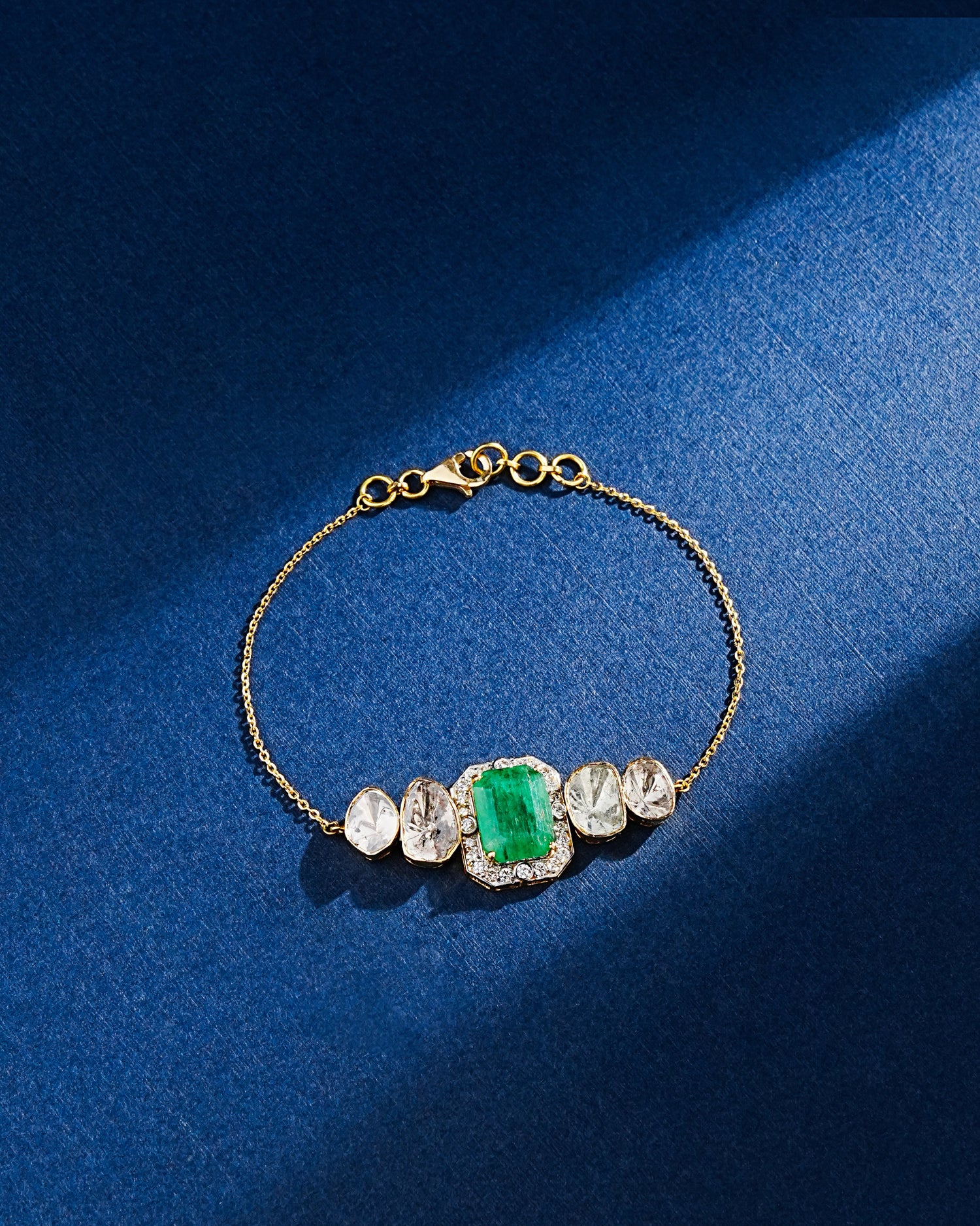 Feline Polki And Diamond Loose Bracelet