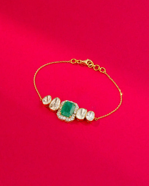 Feline Polki And Diamond Loose Bracelet