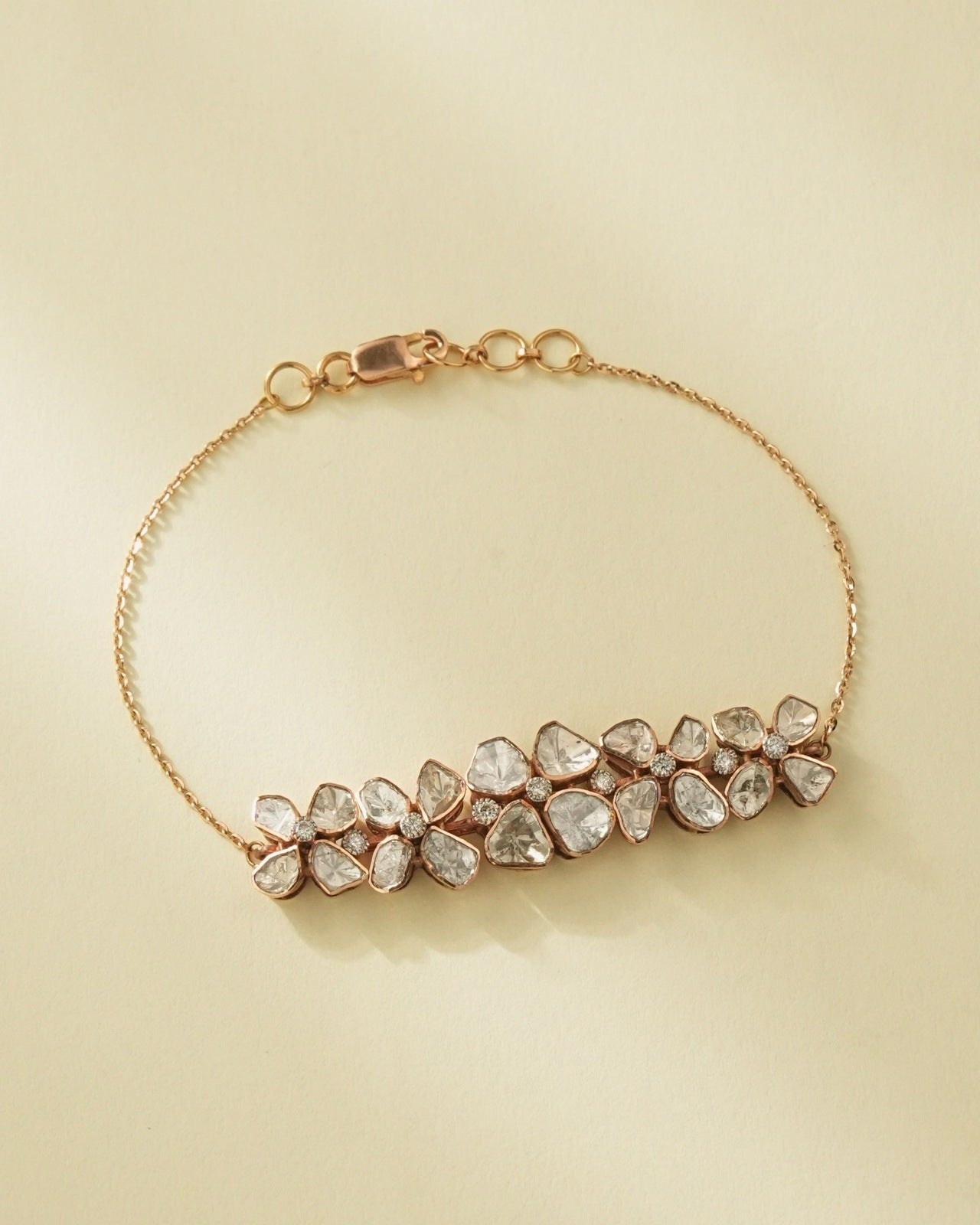 Mihira Polki And Diamond Loose Bracelet