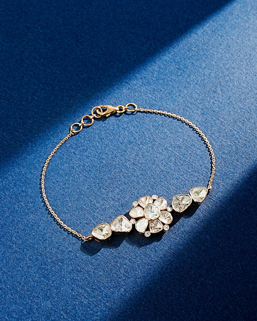 Matais Polki And Diamond Loose Bracelet